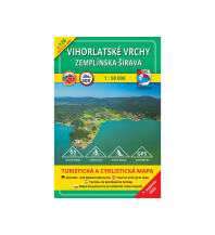 Hiking Maps Slovakia VKÚ-Wanderkarte 126, Vihorlatské vrchy, Zemplínska šírava 1:50.000 VKU Harmanec Slowakei