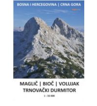 Hiking Maps Serbia + Montenegro Kleslo-Wanderkarte Maglić, Bioč, Volujak, Trnovački Durmitor (BiH, Montenegro) 1:33.000 Eigenverlag Michal Kleslo