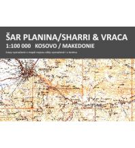 Hiking Maps North Macedonia Kleslo-Wanderkarte Šar Planina/Sharri & Vraca 1:100.000 Eigenverlag Michal Kleslo