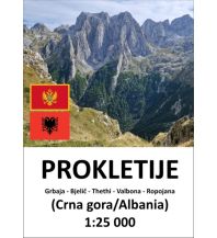 Hiking Maps Serbia + Montenegro Kleslo-Wanderkarte Prokletije 1:25.000 Eigenverlag Michal Kleslo