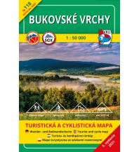 Hiking Maps Slovakia VKÚ-Wanderkarte 118, Bukovské vrchy 1:50.000 VKU Harmanec Slowakei