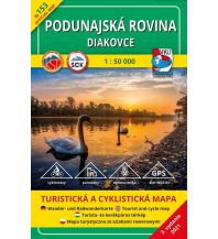 Hiking Maps Slovakia VKÚ-Wanderkarte 153, Podunajská rovina - Diakovce 1:50.000 VKU Harmanec Slowakei