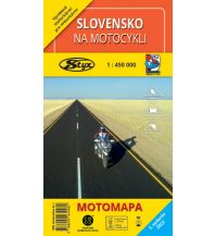 Motorradreisen Slovensko na motocykli 1:450.000 VKU Harmanec Slowakei