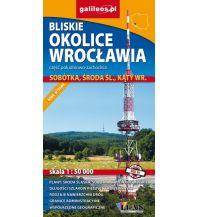 Wanderkarten Polen Galileos Wanderkarte Bliskie okolice Wrocławia Südwest 1:50.000 Galileos Polska