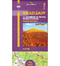 Wanderkarten Polen CartoMedia Mapa Turystyczna Polen - Bieszczady 1:75.000 1:50.000 Cartomedia