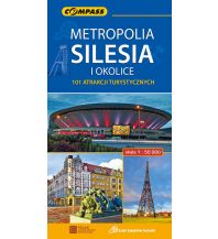 City Maps Compass Touristenkarte Polen - Metropolia Silesia / Schlesien 1:50.000 Compass Polska