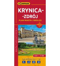 Stadtpläne Compass Mapa Stadtplan Polen - Krynica-Zdroj 1:17.500 Compass Polska