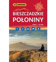 Hiking Maps Poland Compass Polen Mapa Turystyczna, Bieszczadzkie połoniny 1:25.000 Compass Polska