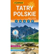 Hiking Maps Slovakia Compass Polen Mapa turystyczna Tatry Polskie/Polnische Tatra 1:30.000 Compass Polska
