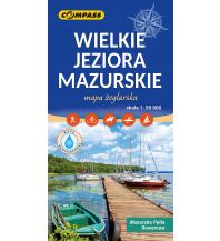Hiking Maps Poland Compass Polen Mapa Turystyczna, Wielkie Jeziora Mazurskie/Masurische Seenplatte 1:50.000 Compass Polska