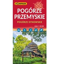 Hiking Maps Poland Compass Polen Mapa turystyczna Pogórze Przemyskie 1:50.000 Compass Polska