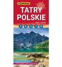 Hiking Maps Slovakia Compass Polen Mapa Turystyczna, Tatry Polskie/Polnische Tatra 1:30.000 Compass Polska