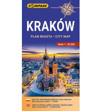 Stadtpläne Compass Stadtplan Kraków / Krakau 1:20.000 Compass Polska