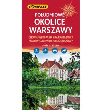 Hiking Maps Poland Compass Polen Mapa turystyczna Południowe okolice Warszawy 1:50.000 Compass Polska
