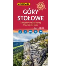 Hiking Maps Czech Republic Compass Polen Mapa turystyczna Góry Stołowe/Heuscheuergebirge 1:35.000 Compass Polska