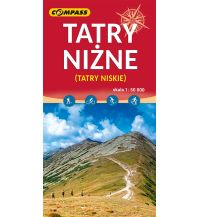 Hiking Maps Slovakia Compass Mapa turystyczna Tatry Niskie/Niedere Tatra 1:50.000 Compass Polska