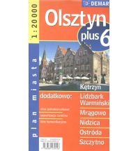 City Maps Demart Stadtplan - Olsztyn Allenstein 1:20.000 + Ketrzyn Mragowo Nidzica Ostroda Demart Sp.