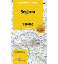 Wanderkarten Spanien Mapa comarcal de Catalunya 32, Segarra 1:50.000 Institut Cartogràfic i Geològic de Catalunya