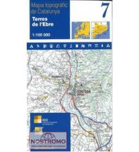 Road Maps Spain 7 ICGC WK Serie-100, Terres de l'Ebre 1:100.000 Institut Cartogràfic i Geològic de Catalunya