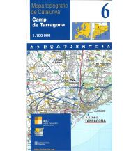 Wanderkarten Spanien 6 ICGC WK Serie-100 Katalonien Camp de Tarragona 1:100.000 Institut Cartogràfic i Geològic de Catalunya