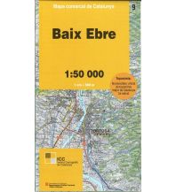 Hiking Maps Spain Mapa comarcal de Catalunya 9, Baix Ebre 1:50.000 Institut Cartogràfic i Geològic de Catalunya