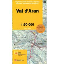 Wanderkarten Spanien Mapa comarcal de Catalunya 39, Val d'Aran 1:50.000 Institut Cartogràfic i Geològic de Catalunya