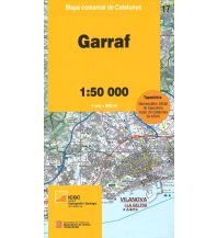 Hiking Maps Spain Mapa comarcal de Catalunya 17, Garraf 1:50.000 Institut Cartogràfic i Geològic de Catalunya