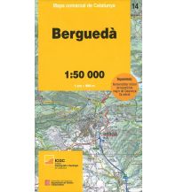 Hiking Maps Spain Mapa comarcal de Catalunya 14, Berguedà 1:50.000 Institut Cartogràfic i Geològic de Catalunya