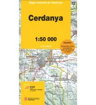 Hiking Maps Spain Mapa comarcal de Catalunya 15, Cerdanya 1:50.000 Institut Cartogràfic i Geològic de Catalunya