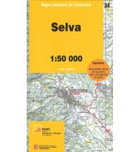 Wanderkarten Spanien Mapa comarcal de Catalunya 34, Selva 1:50.000 Institut Cartogràfic i Geològic de Catalunya