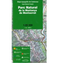 Hiking Maps Spain 51 ICGC Serie-25 Katalonien, Parc Natural de la Muntanya de Montserrat 1:25.000 Institut Cartogràfic i Geològic de Catalunya
