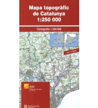 Straßenkarten Spanien ICGC Mapa topogràfic de Catalunya/Katalonien 1:250.000 Institut Cartogràfic i Geològic de Catalunya
