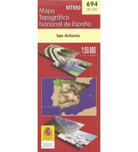 Wanderkarten Spanien MTN50 694 Mapa Topografico Nacional Spanien - San Antonio & Chulilla 1:50.000 CNIG