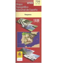 Wanderkarten Spanien MTN50 720 Mapa Topografico Nacional Spanien - Requena 1:50.000 CNIG
