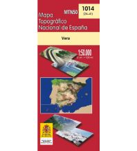 Wanderkarten Spanien CNIG-Karte MTN50 1014, Vera 1:50.000 CNIG