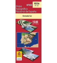 Wanderkarten Spanien CNIG-Karte MTN50, 1026, Granada Sur/Süd 1:50.000 CNIG