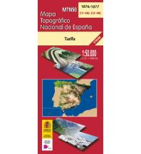 Hiking Maps Spain CNIG-Karte MTN50 1077, Tarifa 1:50.000 CNIG