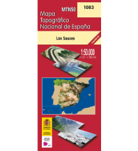 Wanderkarten Spanien CNIG-Karte MTN50 1083, Los Sauces - La Palma 1:50.000 CNIG