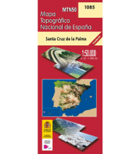 Hiking Maps Spain CNIG-Karte MTN50 1085, Santa Cruz de La Palma 1:50.000 CNIG