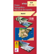 Hiking Maps Spain CNIG-Karte MTN50 559, Madrid 1:50.000 CNIG