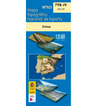 Hiking Maps Spain CNIG MTN25 798-4 Spanien - Eivissa 1:25.000 CNIG