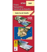 Hiking Maps Spain CNIG-Karte MTN50, 1089, Santa Cruz de Tenerife 1:50.000 CNIG