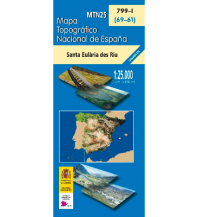 Hiking Maps Spain CNIG MTN25 799-1 Spanien - Santa Eularia des Riu 1:25.000 CNIG