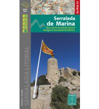 Hiking Maps Spain Editorial Alpina Map & Guide E-25, Serralada de Marina 1:25.000 Editorial Alpina
