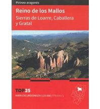 Hiking Maps Prames Mapa excursionista Spanien - Reino de los Malles 1:25.000 Prames