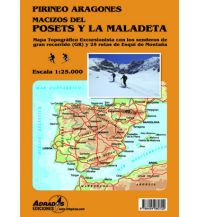 Skitourenkarten Adrados-Wanderkarte Macizos del Posets y la Maladeta 1:25.000 Adrados