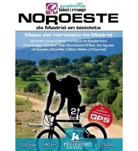Cycling Maps Petirrojo Radkarte Noroeste de Madrid en bicicleta 1:75.000 Petirrojo 
