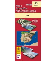 Hiking Maps Spain CNIG-Karte MTN50 - 43, Laxe 1:50.000 CNIG