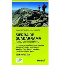 Hiking Maps Spain Sierra de Guadarrama Parque Nacional 1:50.000 Desnivel