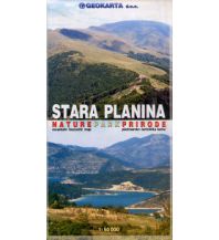 Hiking Maps Serbia + Montenegro Geokarta Wanderkarte Stara Planina/Balkangebirge Nature Park Prirode 1:50.000 Geokarta